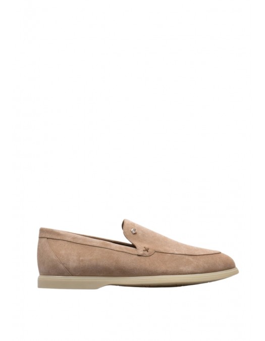 Loafers STEFANO RICCI, Suede, Logo Patch, Beige - UC64G2287SDPM024 Loafers STEFANO RICCI, Suede, Logo Patch, Beige - UC64G2287SDPM024