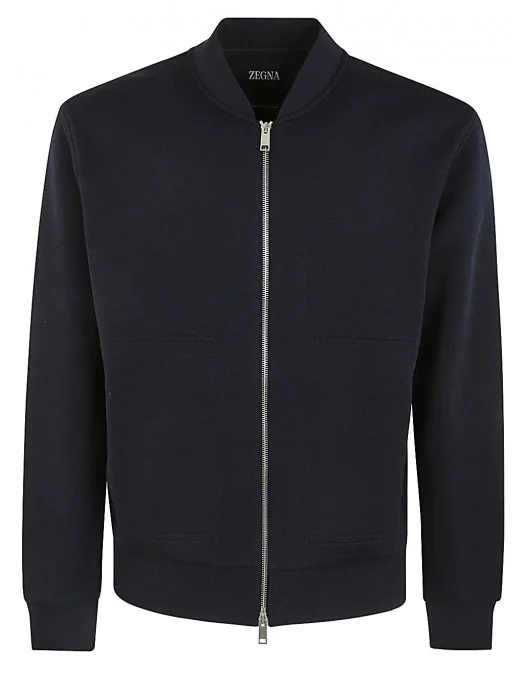 Jacheta Zegna, High Performance, Bomber, Navy Blue - UD564A7DCT881B09 Jacheta Zegna, High Performance, Bomber, Navy Blue - UD564A7DCT881B09