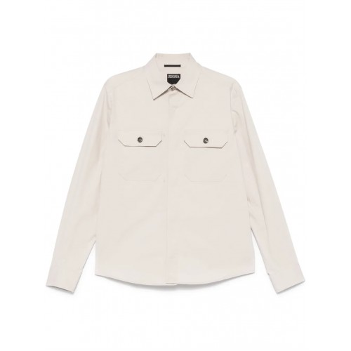 Camasa Zegna, Stretch Cotton, Light Beige Camasa Zegna, Stretch Cotton, Light Beige