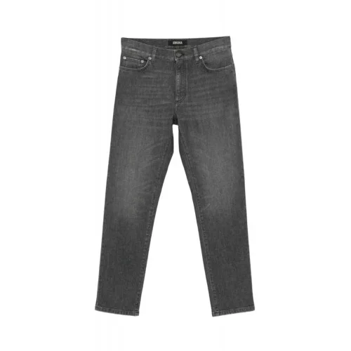 Jeans ZENGA, City jeans, slim-fit jeans, Gri