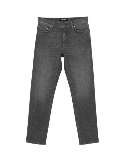 Jeans ZENGA, City jeans, slim-fit jeans, Gri - UHIB5A3CITY22003