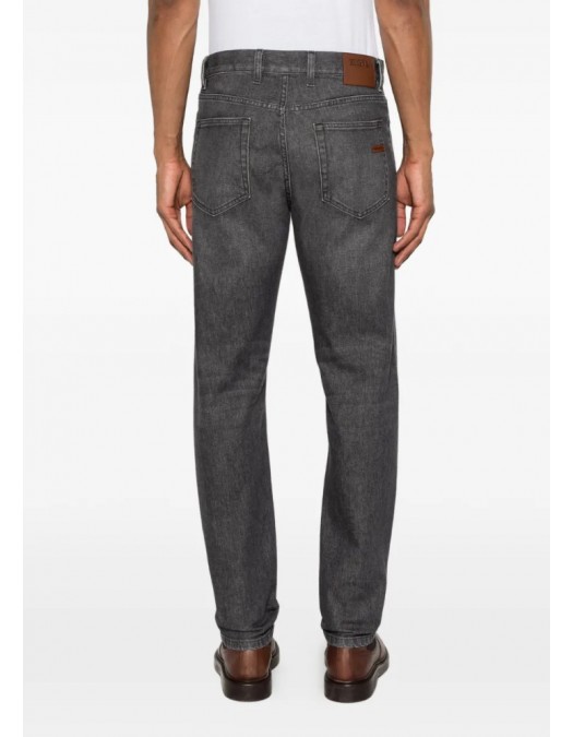 Jeans ZENGA, City jeans, slim-fit jeans, Gri - UHIB5A3CITY22003