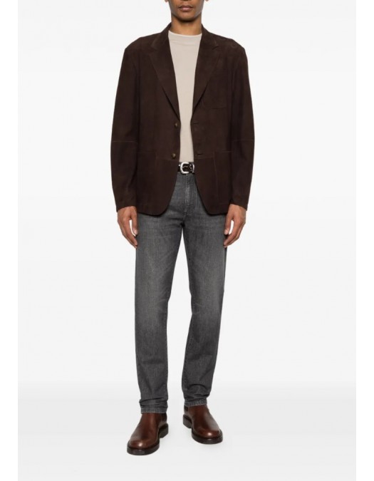 Jeans ZENGA, City jeans, slim-fit jeans, Gri - UHIB5A3CITY22003