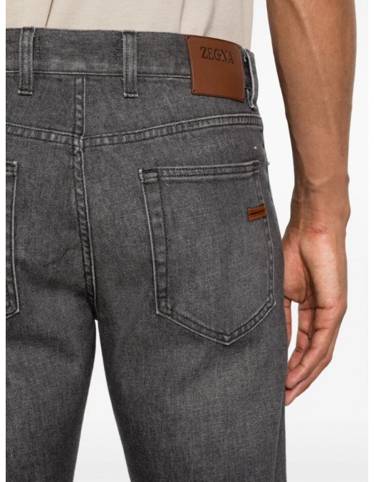 Jeans ZENGA, City jeans, slim-fit jeans, Gri - UHIB5A3CITY22003