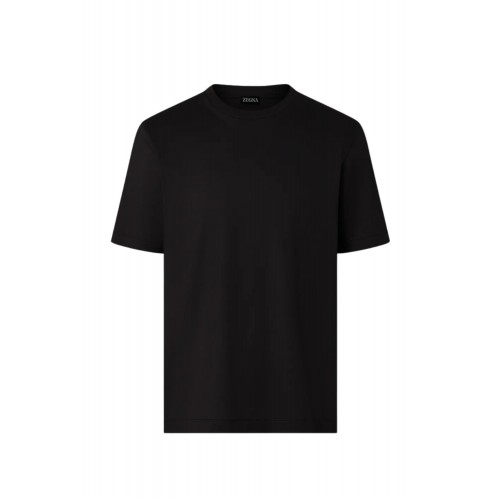 Tricou ZEGNA, piqué cotton T-shirt