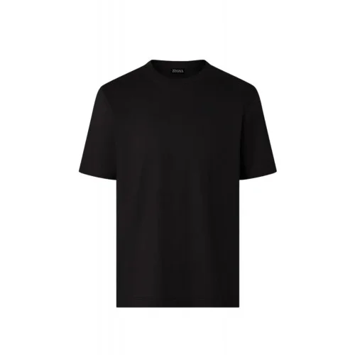 Tricou ZEGNA, piqué cotton T-shirt