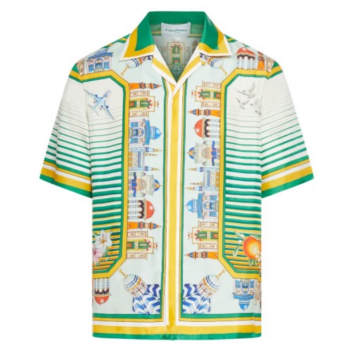 Camasa Casablanca, Cuban Collar, Multicolor Camasa Casablanca, Cuban Collar, Multicolor