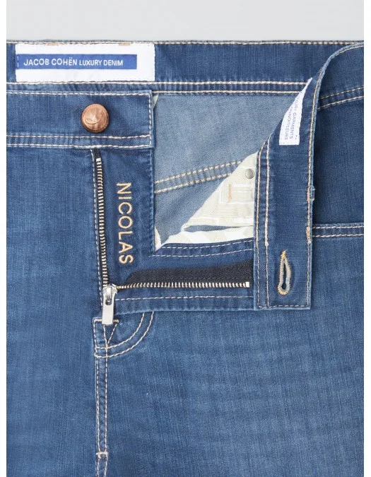 Pantaloni Scurti JACOB COHEN, Blue Denim - UOE0140S3735749D Pantaloni Scurti JACOB COHEN, Blue Denim - UOE0140S3735749D