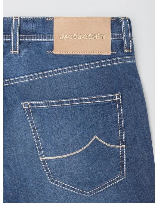Pantaloni Scurti JACOB COHEN, Blue Denim - UOE0140S3735749D Pantaloni Scurti JACOB COHEN, Blue Denim - UOE0140S3735749D
