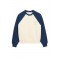 Bluza AMI PARIS, White And Blue Cotton Knitted Ami De Coeur Sweatshirt