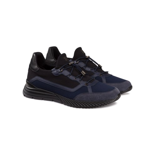 Sneakers STEFANO RICCI, Logo Insert, Elegant Design, Blue Sneakers STEFANO RICCI, Logo Insert, Elegant Design, Blue