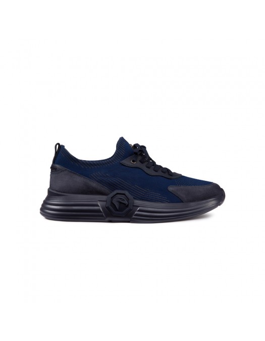 Sneakers STEFANO RICCI, Suede, Running Design, Navy Blue - UZ27G6582TSSDPWB077