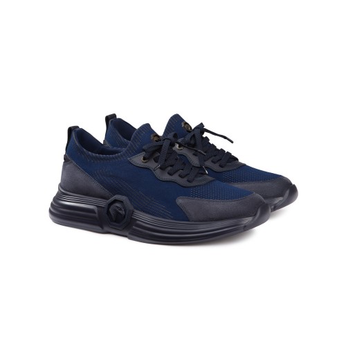 Sneakers STEFANO RICCI, Suede, Running Design, Navy Blue Sneakers STEFANO RICCI, Suede, Running Design, Navy Blue