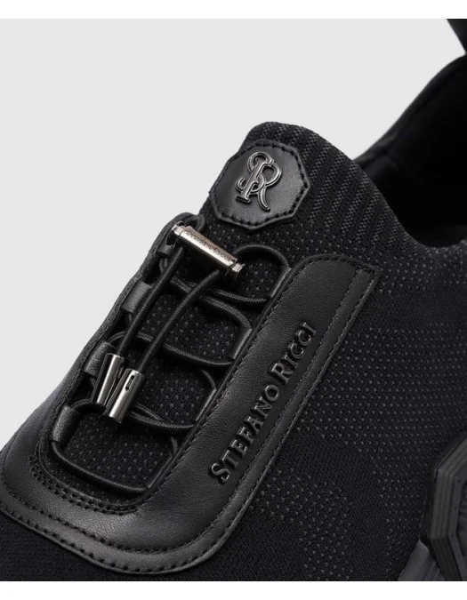 Sneakers STEFANO RICCI, Logo Insert, Black - UZ27G6582TSSDPWN999 Sneakers STEFANO RICCI, Logo Insert, Black - UZ27G6582TSSDPWN999