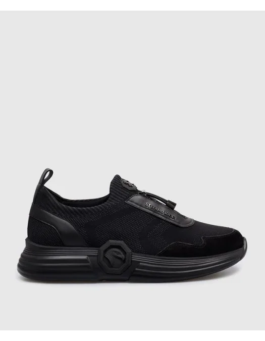 Sneakers STEFANO RICCI, Logo Insert, Black - UZ27G6582TSSDPWN999 Sneakers STEFANO RICCI, Logo Insert, Black - UZ27G6582TSSDPWN999