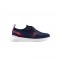 Sneakers STEFANO RICCI,  Crocodile Red Details, Navy Blue