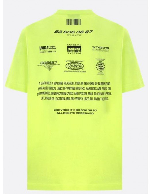 Tricou VETEMENTS, Yellow, Loose Fit - VL12TR200Y1611FLUOYELLOW