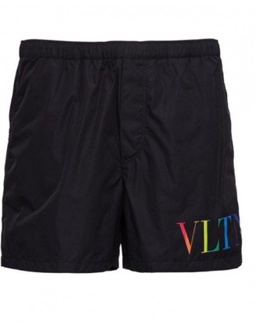 Pantaloni scurti Valentino, Rainbow Camouflage Short - VV3UH02872133H