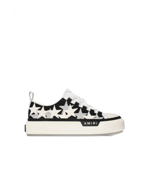 Sneakers AMIRI, Star Patch Low Top, Alb - WFS007BLACK Sneakers AMIRI, Star Patch Low Top, Alb - WFS007BLACK