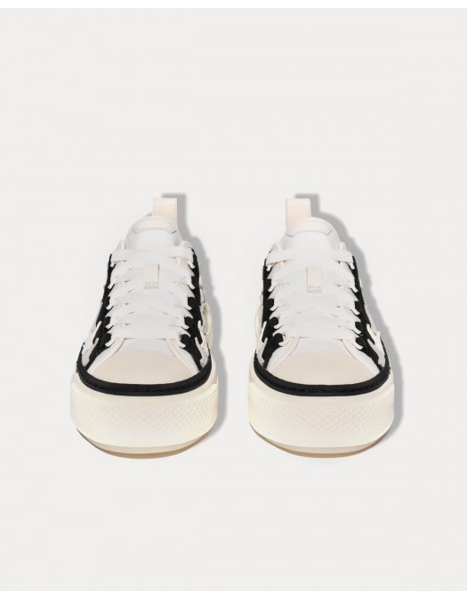 Sneakers AMIRI, Star Patch Low Top, Alb - WFS007BLACK Sneakers AMIRI, Star Patch Low Top, Alb - WFS007BLACK