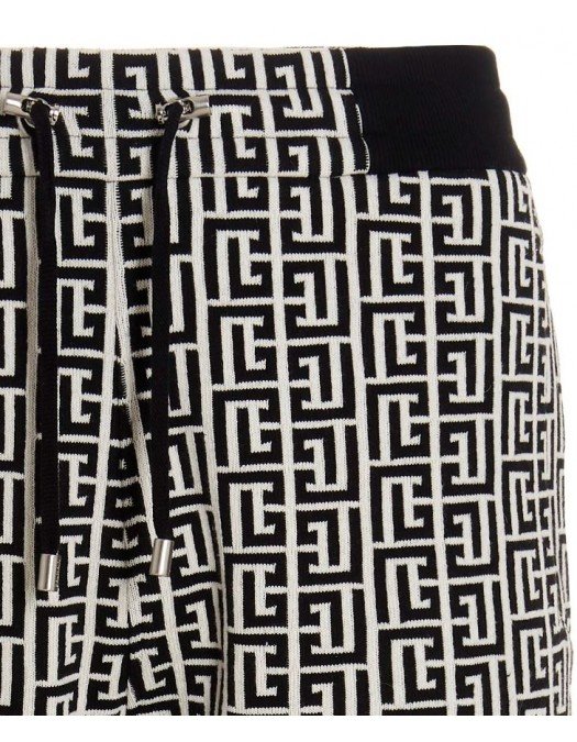 Pantaloni BALMAIN, MONOGRAM Print All Over - WH0OB067J314GFE