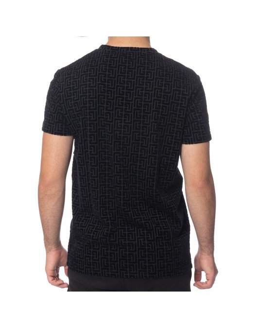 TRICOU BALMAIN, Black Monogram, Bumbac - WH1EF000B133EAP TRICOU BALMAIN, Black Monogram, Bumbac - WH1EF000B133EAP