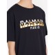 Tricou BALMAIN, White and Gold Logo, Negru - XH0EG010BB59EDC