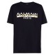 Tricou BALMAIN, White and Gold Logo, Negru - XH0EG010BB59EDC