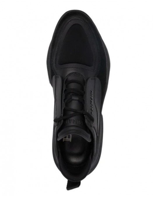 Sneakers BALMAIN, XM1VI277TPNS0PA Silver Black Logo - XM1VI277TPNS0PA