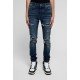 Jeans AMIRI, MX1 Cotton Skinny Jeans, Albastru - XMD001403