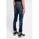 Jeans AMIRI, MX1 Cotton Skinny Jeans, Albastru - XMD001403