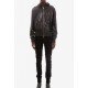 Jeans AMIRI, Leather logo patch, Negru - XMD005001