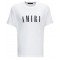TRICOU AMIRI, Bumbac, Black Logo, Alb