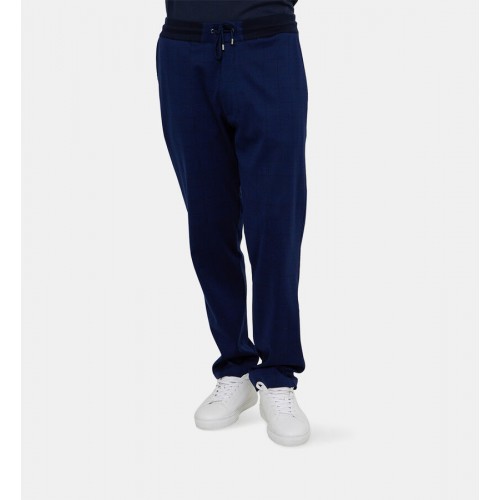 Pantaloni Pal Zilieri, Drawstring Checkered Cotton Pants Pantaloni Pal Zilieri, Drawstring Checkered Cotton Pants