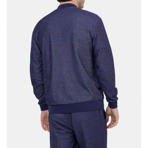 Hanorac PALZILERI, Zip-up Cotton-blend Sweatshirt