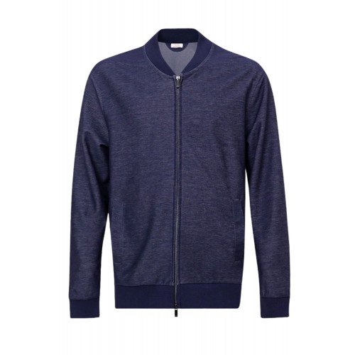 Hanorac PALZILERI, Zip-up Cotton-blend Sweatshirt