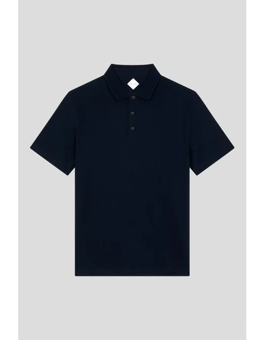 Tricou PAL ZILERI, Guler Polo, Bleumarin - Y3MJG206MJ74801