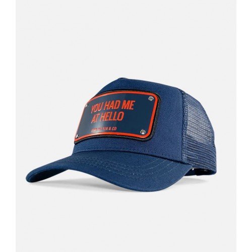 Sapca JOHN HATTER & CO, You Had Me At Hello, Navy