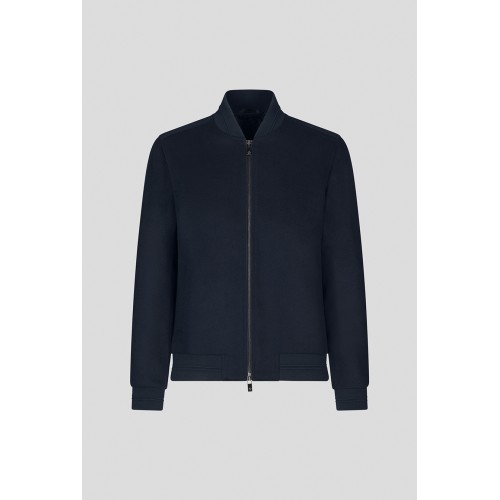 Jacheta PAL ZILERI, Jersey Bomber, Navy Blue Jacheta PAL ZILERI, Jersey Bomber, Navy Blue