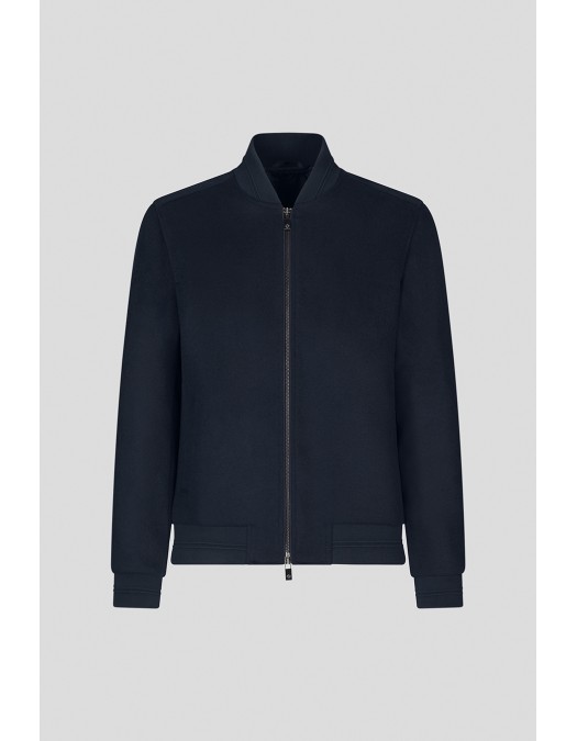 Jacheta PAL ZILERI, Jersey Bomber, Navy Blue - Z36SH531ENJ91601