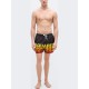 Short DSQUARED2, logo print, Negru - D7B626710001