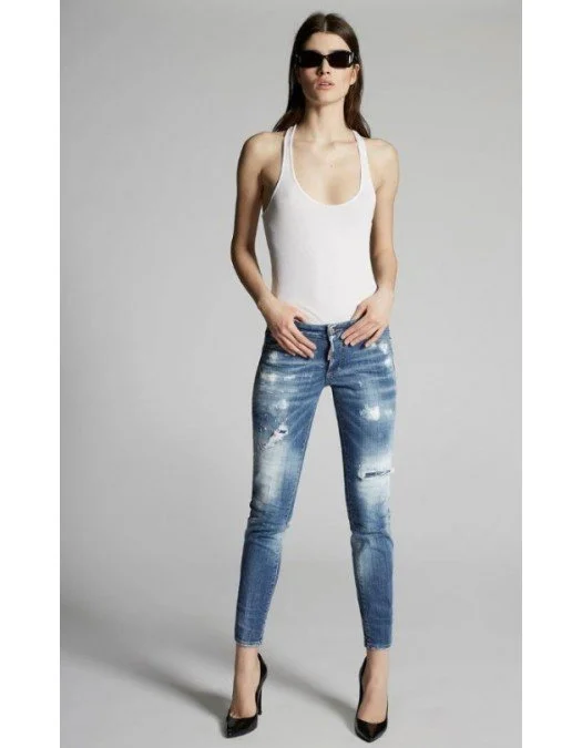 JEANS DSQUARED2 SS20 MEDIUM JENNIFER  JEAN - S72LB0278470 - JEANS FEMEI