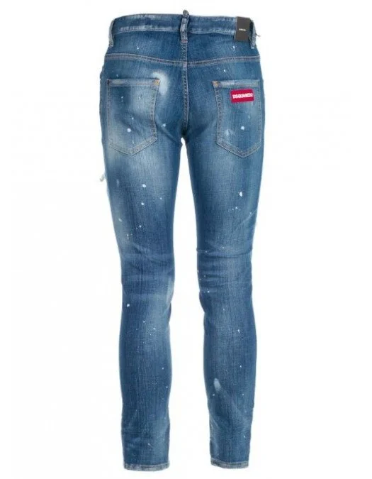 Blugi DSQUARED2 SS20 SKATER JEAN - S74LB0603470 Blugi DSQUARED2 SS20 SKATER JEAN - S74LB0603470- JEANS BARBATI