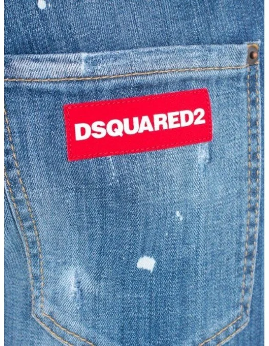 Blugi DSQUARED2 SS20 SKATER JEAN - S74LB0603470 Blugi DSQUARED2 SS20 SKATER JEAN - S74LB0603470- JEANS BARBATI