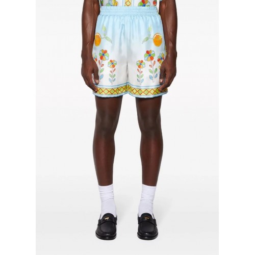 Pantaloni scurti Casablanca, Floral-print silk Pantaloni scurti Casablanca, Floral-print silk