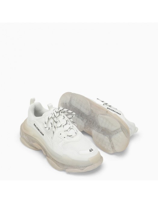 Sneakers BALENCIAGA, Clear Sole, Full White - 544351W2FB19000