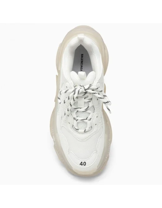 Sneakers BALENCIAGA, Clear Sole, Full White - 544351W2FB19000