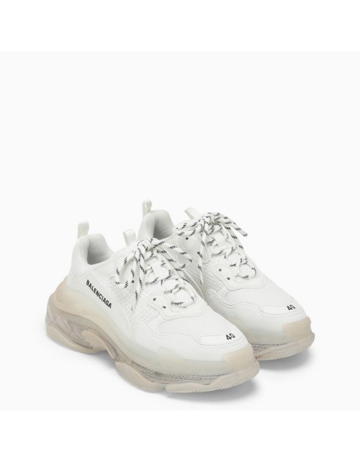 Sneakers BALENCIAGA, Clear Sole, Full White - 544351W2FB19000