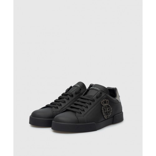 SNEAKERS DOLCE & GABBANA, CS1761AH1648B979 Portofino, Black SNEAKERS DOLCE & GABBANA, CS1761AH1648B979 Portofino, Black