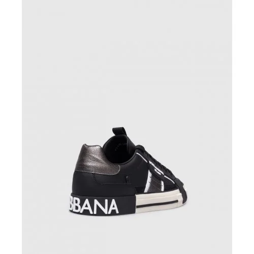 SNEAKERS DOLCE & GABBANA, 2.0 Custom, Insertii Argintii CS1863AO2238B979